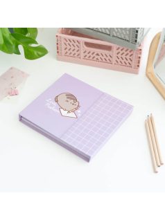   Pusheen cicás jegyzettömb készletjelölőcímkékkel, heti tervezővel, Moments, lila