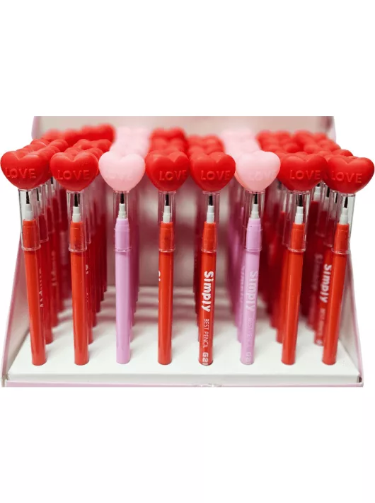 Szivecskés tolóbetétes ceruza, 2 féle 