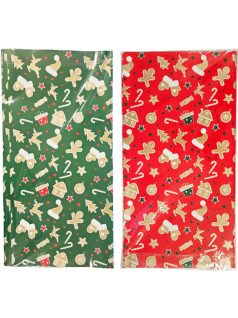   Karácsonyi csomagolópapír, fólia, 56x55cm, 20 ív/csomag, 2 féle változat