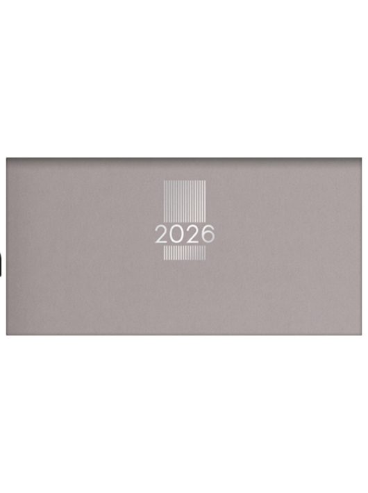 Dayliner MyPastel zsebnaptár, heti tervező, 17x8cm, szürke, 2026