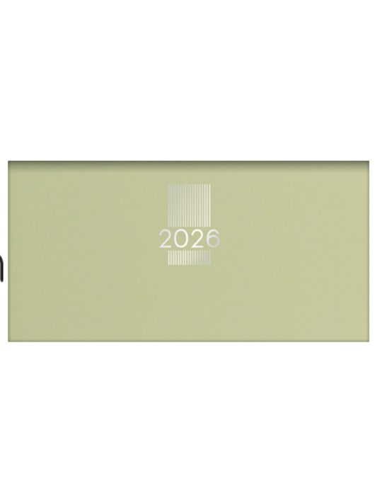 Dayliner MyPastel zsebnaptár, heti tervező, 17x8cm, világoszöld, 2026