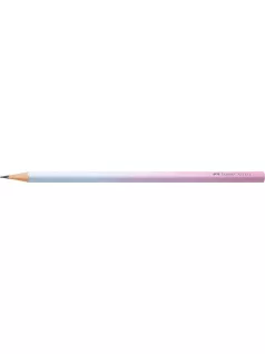   Grafitceruza B, Faber-Castell, háromszög test, égkék-rózsa