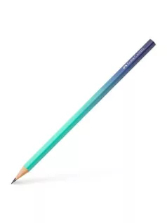   Grafitceruza B, Faber-Castell, háromszög test, türkiz-kék