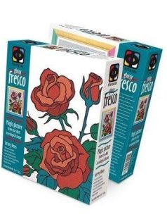 Csillogó képkészítő szett, csillámporral, Rózsa, 5+