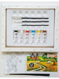 Olajfestmény készítő kreatív szett, Liliom, 7+