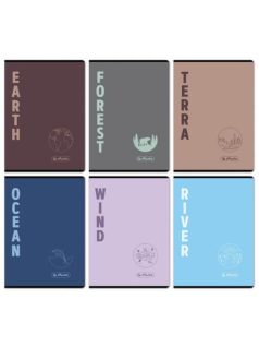 Herlitz tűzött füzet A/4, 32 lap sima, Terra, többféle