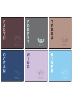   Herlitz tűzött füzet A/4, 32 lap kockás, Terra, többféle