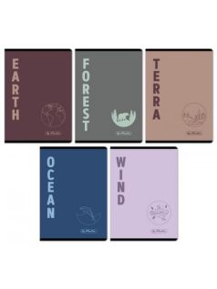 Herlitz tűzött füzet A/5, 32 lap sima, Terra, többféle