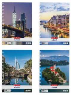   Herlitz spirál füzet A/4, vonalas, 70 lapos, City, többféle