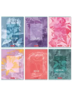   Herlitz tűzött füzet A/4, 32 lap vonalas, Blossom, többféle