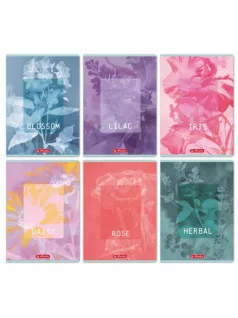   Herlitz tűzött füzet A/4, 32 lap kockás, Blossom, többféle