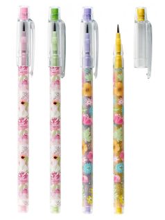 Tolóbetétes ceruza radírral, flowers, PCVD93, Bensia