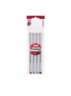 Alkoholos filctoll, ICO permanent M marker, 1mm, 4 db/csomag