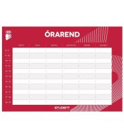 Student órarend, kétoldalas A/5 méret, kétféle színben