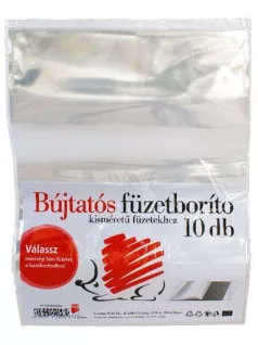   Füzet- és tankönyvborító, A/5, bújtatós, 10 db/csomag, Süni