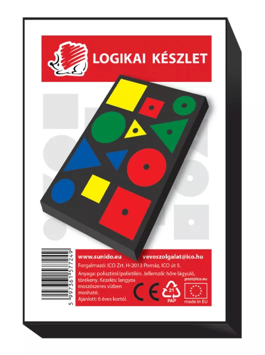 Műanyag logikai készlet, ICO, Süni