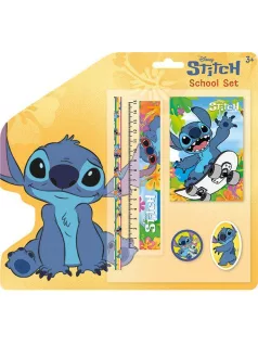   Iskolai szett, írószer szett, 5 db-os, 24x26cm, Lilo & Stitch