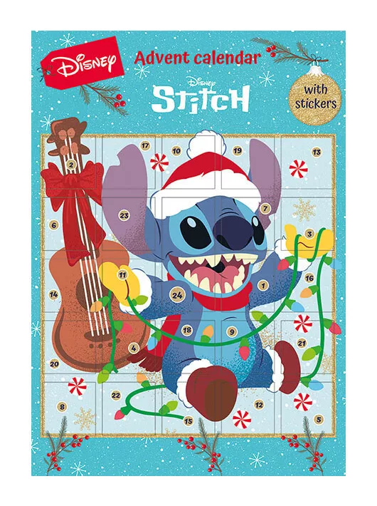 Adventi matricás naptár, 30x42cm, Lilo & Stitch