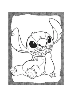   100 matrica kifestő lapokkal, 12 színezhető lap + matricák, Lilo & Stitch
