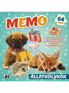 Memóriajáték füzetben, 21x21cm, Kölykök
