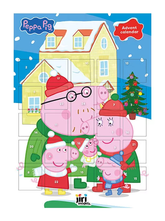 Adventi matricás naptár, 30x42cm, Peppa malac