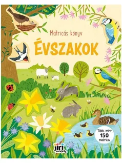   Matricás könyv, 22x28cm, 16 oldal+8 oldal matrica, Évszakok