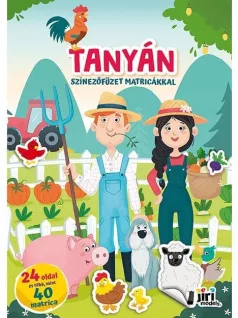 Kifestő A/4, matricákkal, 24 oldal, Tanya