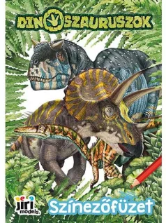 Kifestő A/5, 9 oldal+ 9 színes mintaoldal, Dinoszauruszok