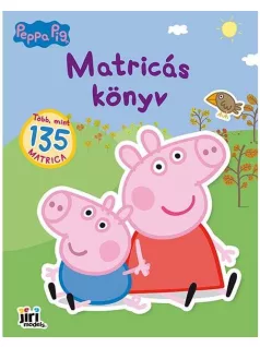   Matricás könyv, 22x28cm, 16 oldal+8 oldal matrica, Peppa Malac