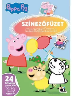 Kifestő A/4, matricákkal, 24 oldal, Peppa Malac