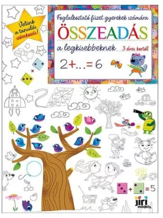  Foglalkoztató füzet gyerekek számára A/4, 32 oldal, Összeadás