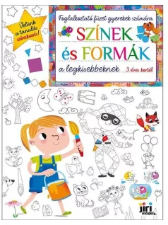   Foglalkoztató füzet gyerekek számára A/4, 32 oldal, Színek és formák