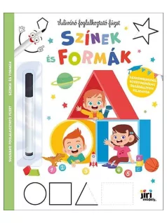   Suliváró foglakoztató füzet, 22 lekaparható lap + filctoll, Színek és formák