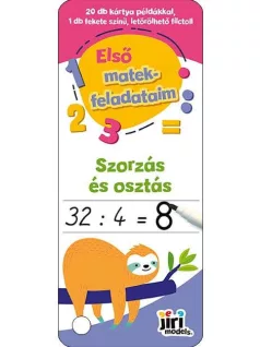  Az első feladataim, 40 db kaparós kártya + 1 db fekete filc,  Szorzás és osztás