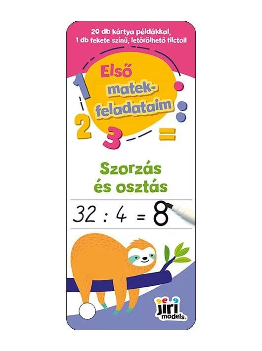 Az első feladataim, 40 db kaparós kártya + 1 db fekete filc,  Szorzás és osztás