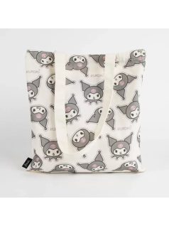 Kuromi bevásárlótáska, 40x36cm, fehér