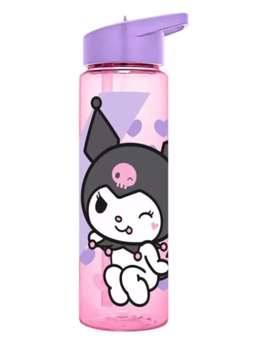 Kuromi szívószálas kulacs 600ml