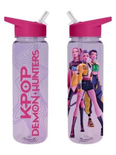 K-POP Démonvadászok kulacs, 700ml, szívószálas