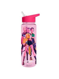 K-POP Démonvadászok kulacs, 700ml, szívószálas