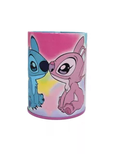   Stitch írószer szett 7 db-os ceruzatartóval (vonalzó, ceruza, notesz, radír, hegyező, stb.)