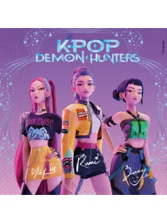 K-POP Démonvadászok szalvéta, 33x33 cm, 20 db/csomag