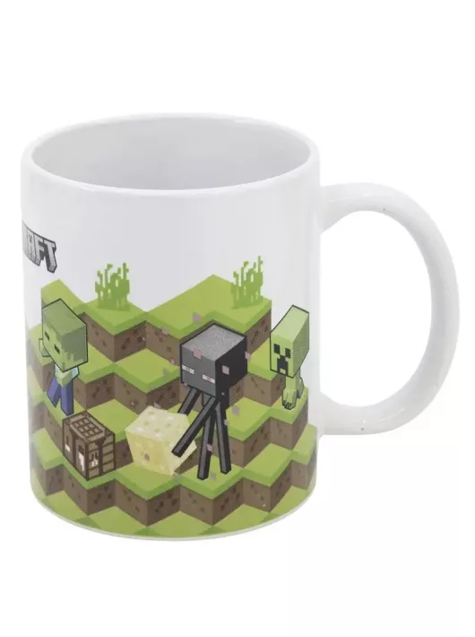 Minecraft bögre, porcelán, 325ml, díszdobozban