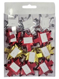   Öntapadós csillag, kicsi, kb. 5 cm-es, 3 féle szín, 12 db/doboz