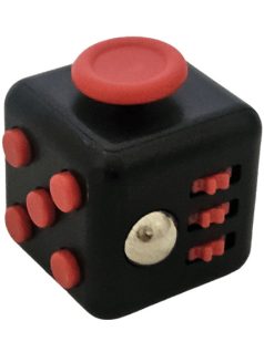   Fidget toys, fidget cube, stresszoldó kocka, kb. 3x3cm, akasztóval, dobozban