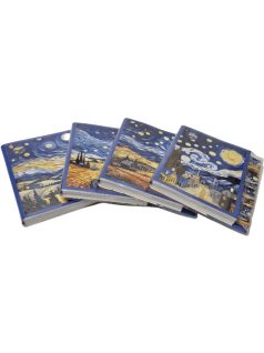 Van Gogh notesz, B/7, 9x12cm vonalas, többféle változat