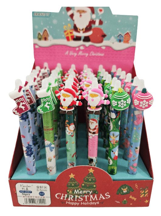 Karácsonyi zseléstoll, radírozható, 0,5mm, HZ-2097, többféle változat