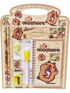 Kapibara írószer, suli szett, 8 db-os, 20x22cm