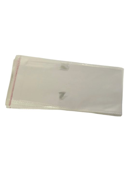 Celofán tasak, 150x340mm, 10 db/csomag, átlátszó