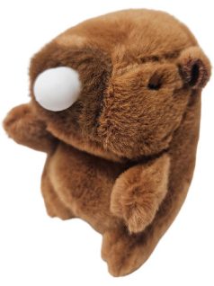 Kapibara plüss kulcstartó, rágógumis, kb. 12 cm