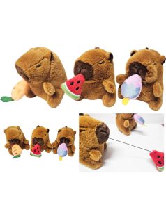 Kapibara plüss kulcstartó, kb. 11 cm, 3 féle